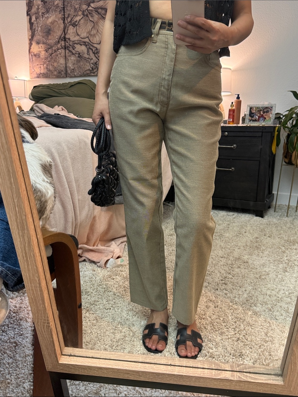 Fendi Brown Logo Waistband Jeans